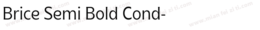 Brice Semi Bold Cond字体转换